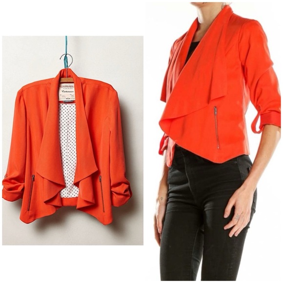 Anthropologie Cartonnier Travelogue Draped Jacket XS - Picture 5 of 16